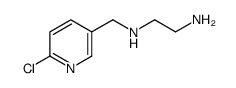 N-(2-氯-5-吡啶甲基)乙二胺 结构式