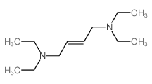 (E)-N,N,N',N'-四乙基-2-丁烯-1,4-二胺 结构式