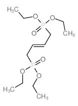 2-丁烯-1,4-二基二膦酸四乙酯 结构式