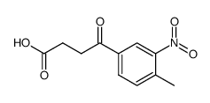 4-(4-甲基-3-硝基苯基)-4-氧代丁酸 结构式