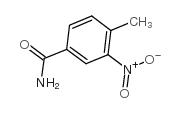 3-硝基-4-甲基苯甲酰胺 结构式