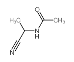 N-(1-氰乙基)乙酰胺 结构式