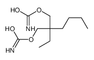 2-Butyl-2-ethyl-1,3-propanediol 1,3-dicarbamate 结构式
