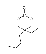 5-丁基-2-氯-5-乙基-1,3,2-二氧磷杂环己烷 结构式