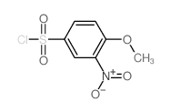 4-甲氧基-3-硝基苯磺酰氯 结构式