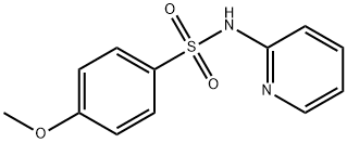 4-甲氧基-N-2-吡啶基苯磺酰胺 结构式