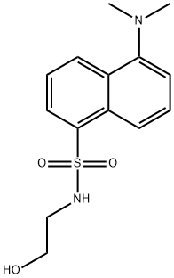 5-(二甲基氨基)-N-(2-羟乙基)萘-1-磺酰胺 结构式