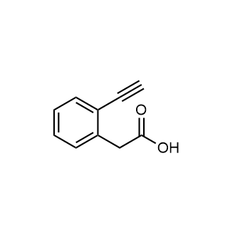 2-(2-乙炔基苯基)乙酸 结构式