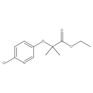 2-(6-氯吡啶-3-基氧基)-2-甲基丙酸乙酯 结构式