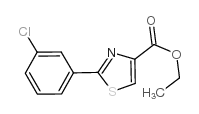 2-(3-氯苯基)-噻唑-4-羧酸乙酯 结构式