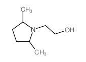 2-(2,5-二甲基吡咯烷-1-基)乙醇 结构式