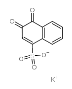 1,2-萘醌-4-磺酸钾盐 结构式