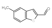 5-甲基-1-苯并噻吩-2-甲醛 结构式