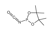 2-异氰酸根合-4,4,5,5-四甲基-1,3,2-二氧磷杂环戊烷 结构式