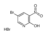 5-溴-3-硝基-2(1H)-吡啶酮氢溴酸盐 结构式