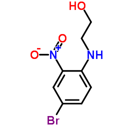 2-((4-溴-2-硝基苯基)氨基)乙醇 结构式