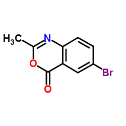 6-溴-2-甲基-4H-3,1-苯并噁嗪-4-酮 结构式