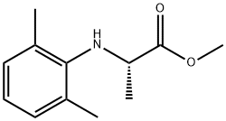 N-(2,6-二甲基苯基)丙氨酸甲酯 结构式
