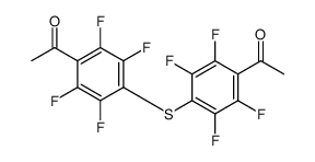 Ethanone, 1,1'-[thiobis(2,3,5,6-tetrafluoro-4,1-phenylene)]bis- 结构式