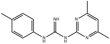 N-(4,6-二甲基嘧啶-2-基)-N'-对甲苯基胍 结构式