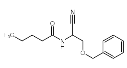 3-Benzyloxy-α-(N-butyryl)-aminopropionitrile 结构式