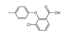 3-氯-2-(4-甲基苯氧基)苯甲酸 结构式