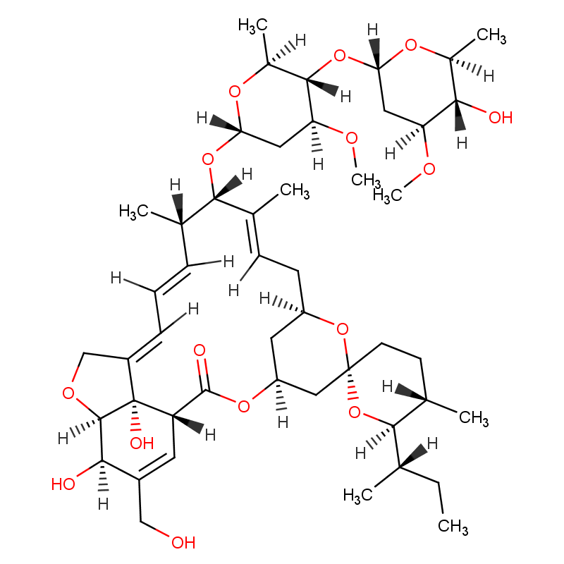 4a-羟基伊维菌素 结构式
