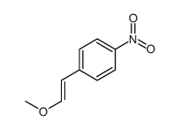 1-[(1Z)-2-甲氧基乙烯基]-4-硝基苯 结构式