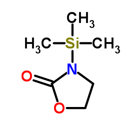 3-三甲基甲硅烷基-2-噁唑烷酮 结构式