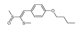 Benzene, 1-butoxy-4-[2-(methylsulfinyl)-2-(methylthio)ethenyl]- 结构式