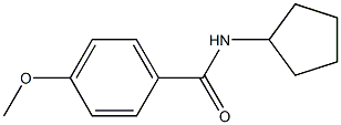 N-环戊基-4-甲氧基苯甲酰胺 结构式