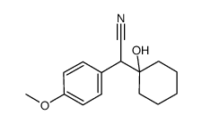 1-(羟基环己基)-(4-甲氧基苯基)乙腈 结构式