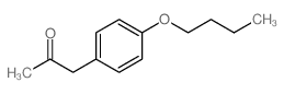 1-(4-丁氧基苯基)-2-丙酮 结构式