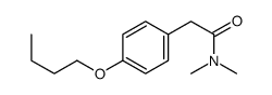 4-丁氧基-N,N-二甲基苯乙酰胺 结构式