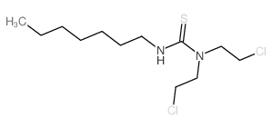 Thiourea, N,N-bis(2-chloroethyl)-N'-heptyl- 结构式