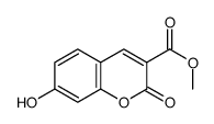 7-羟基-2-氧代-2H-苯并吡喃-3-甲酸甲酯 结构式