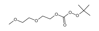 Carbonoperoxoic acid, OO-(1,1-dimethylethyl) O-[(2-methoxyethoxy)ethyl] ester (9CI) 结构式