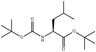 N-叔丁氧羰基-L-亮氨酸叔丁酯 结构式
