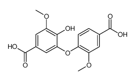 5-(4-羧基-2-甲氧基苯氧基)香草酸 结构式