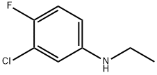 3-氯-N-乙基-4-氟苯胺 结构式