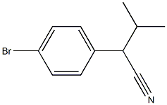 2-(4-溴苯基)-3-甲基丁腈 结构式