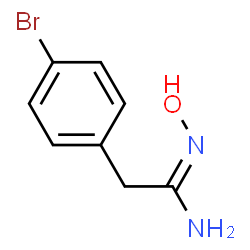 2-(4-BROMO-PHENYL)-N-HYDROXY-ACETAMIDINE 结构式