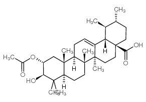 2-乙酰氧基科罗索酸 结构式
