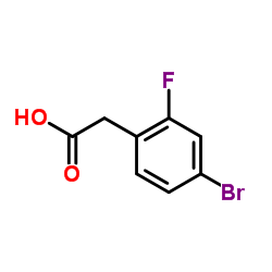 4-溴-2-氟苯乙酸 结构式