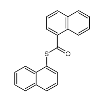 1-Naphthalenecarbothioic acid, S-1-naphthalenyl ester 结构式