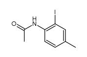 2-碘-4-甲基苯基乙酰胺 结构式