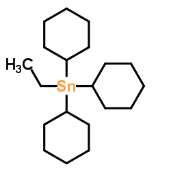 三环己基(乙基)锡 结构式