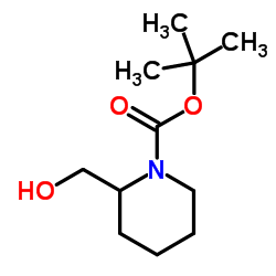 N-Boc-2-哌啶甲醇 结构式