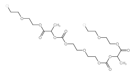 3,5,8,11,13-Pentaoxapentadecanedioicacid, 2,14-dimethyl-4,12-dioxo-, 1,15-bis[2-(2-chloroethoxy)ethyl] ester 结构式