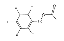乙酸(五氟苯基)汞 结构式